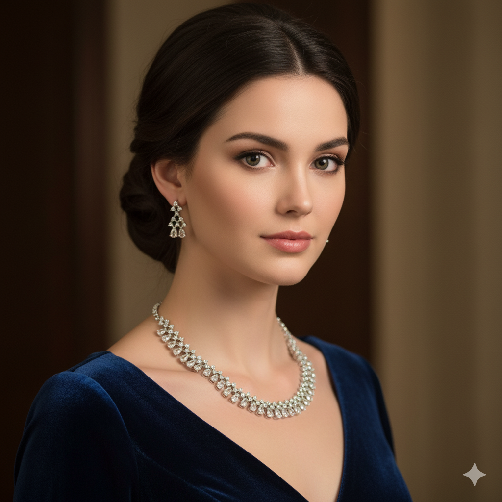 AMERICAN DIAMOND NECKLACE